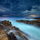 Eerie Gansbaai sunset.